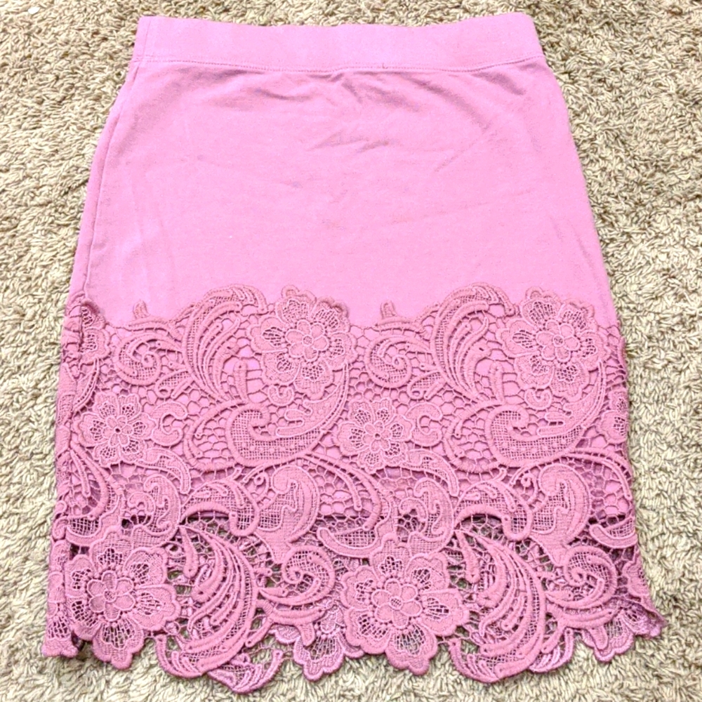 Pink skirt